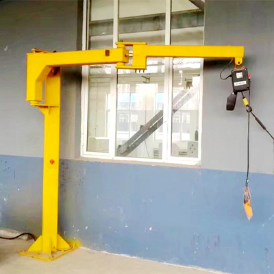 1t曲臂式悬臂吊如何工作 200kg双臂式悬臂吊机